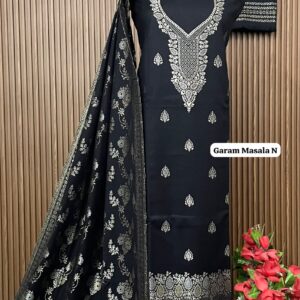 Premium Banarsi Weaving Pashmina Suit With Designer Stole (GARAM MASALA N)