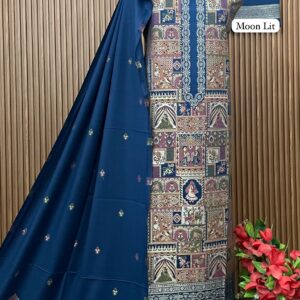Premium MOOM LIT Weaving Pashmina Suit With Designer Stole (MOON LIT)