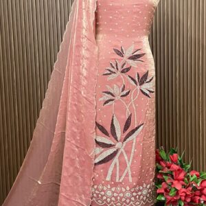 FENDI SILK DESIGNER ZARKAN WORK SUIT ALLOVER 5 MTRS FABRIC (TANA TAN)