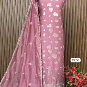 VICHITRA SILK ALLOVER 5 MTS DESIGNER SUIT (VCS6)