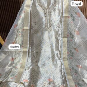 TISSUE SHIMMER DESIGNER SHIRT (ROYAL)