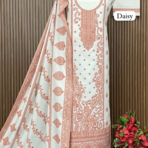 Pure pashmina kaani Weaving suit stole (DAISY)