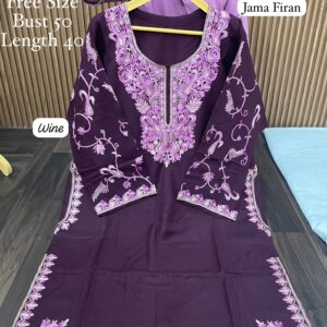 PASHMINA FIRAN WITH KASHMIRI EMBROIDERY (JAMA FIRAN)