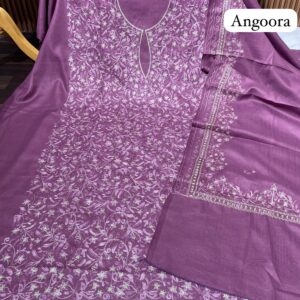 PASHMIMA DESIGNER KASHMIRI WORK ALLOVER SUIT (ANGOORA)