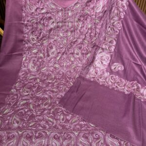 PASHMIMA DESIGNER KASHMIRI WORK SUIT (ANGOORA A)