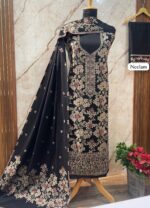 Premium  kashmiri thread Weaving Pashmina Suit With Designer Stole (NEELAM)